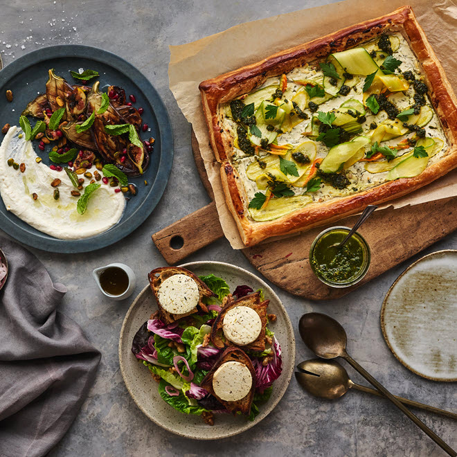 Goat cheese party spread
